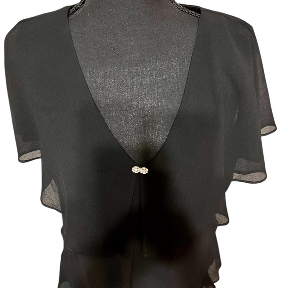 Patra Black Evening Dress Prom Party Black Tie NWOT - Picture 3 of 4